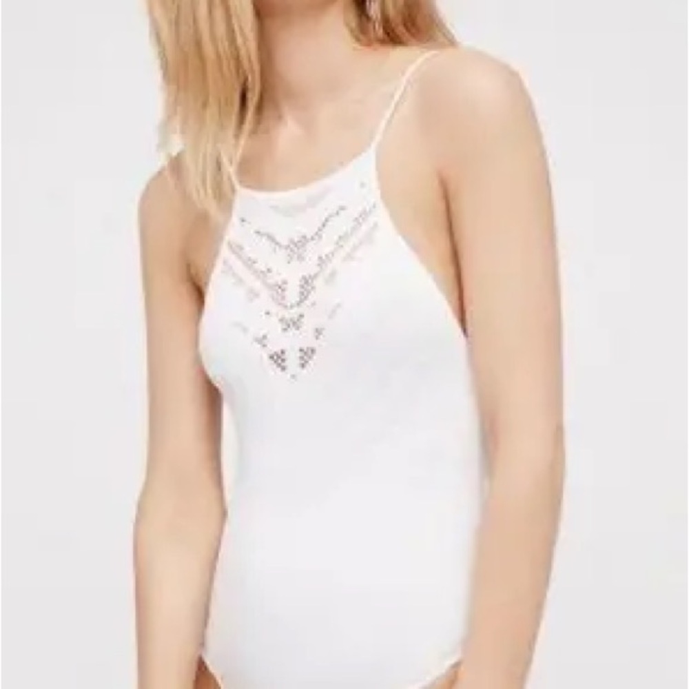 Free People Intimately Solstice White Bodysuit